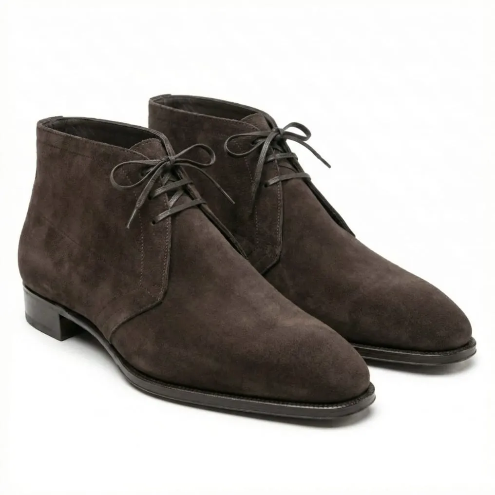 Velvet Espresso Suede Chukka Boots (US 6 / EU 38 / UK 5)