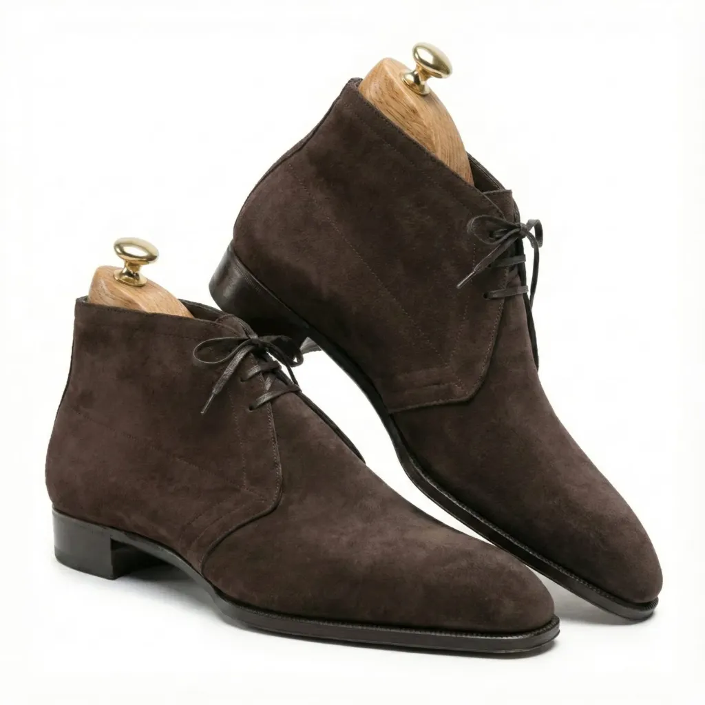 Velvet Espresso Suede Chukka Boots
