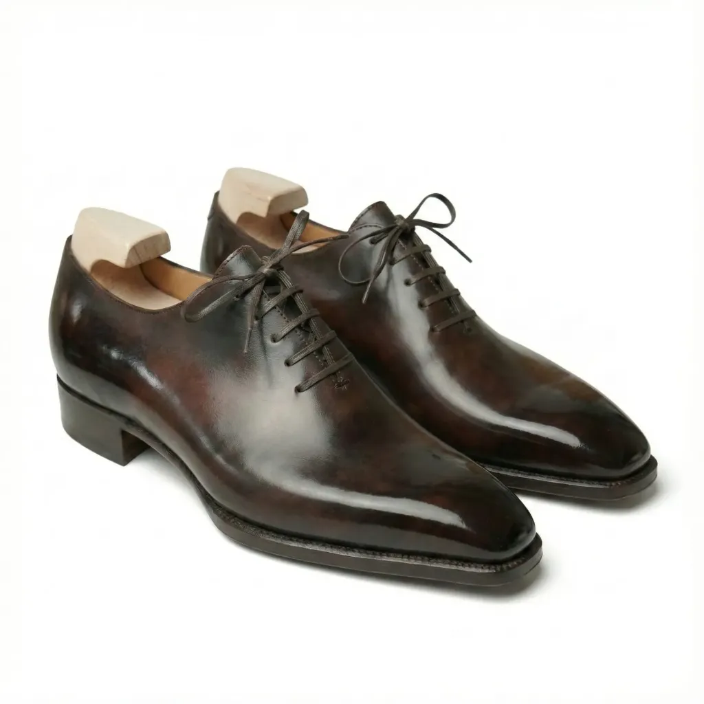 Obsidian Brown Wholecut Oxfords