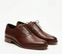 Chestnut Derby Shoes — Handcrafted Full-Grain Leather
