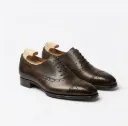 Dark Patina Cap-Toe Oxfords