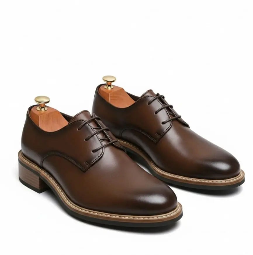 Classic Brown Leather Derby (US 6 / EU 38 / UK 5)