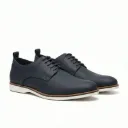 Midnight Navy Derby – Modern Minimalism with Everyday Comfort