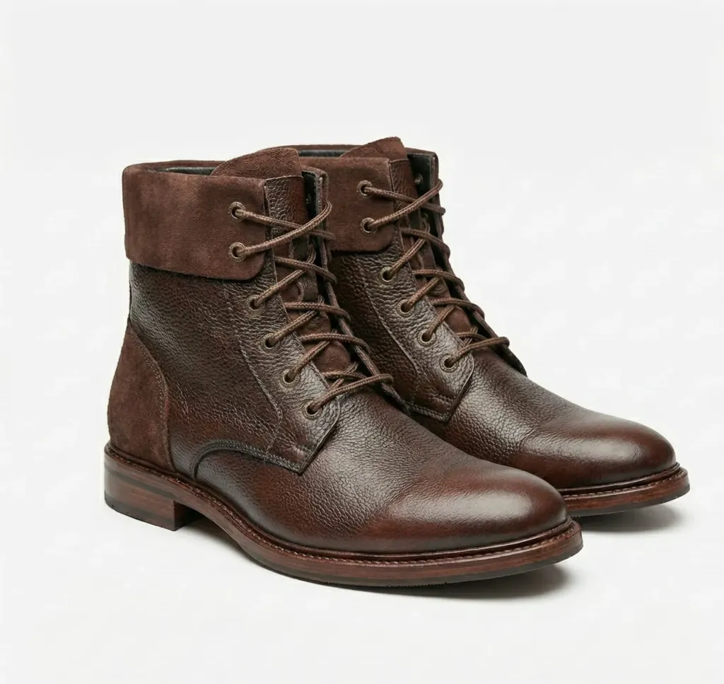 Rugged Luxe Brown Leather Boots (US 6 / EU 38 / UK 5)