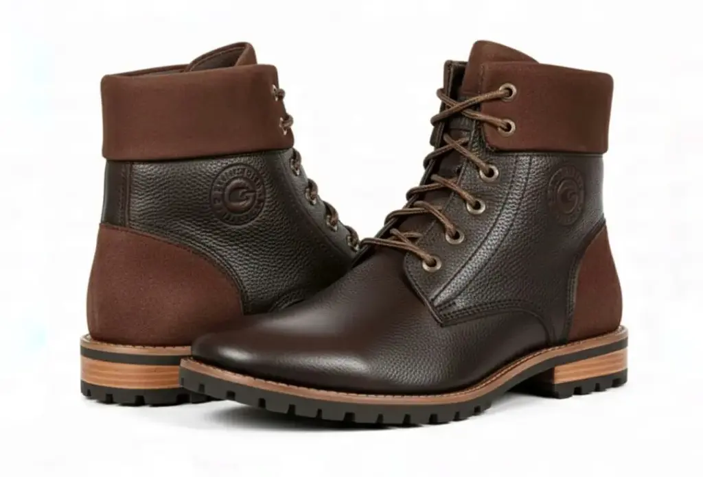 Rugged Luxe Brown Leather Boots (US 6 / EU 38 / UK 5)