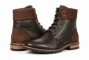 Rugged Luxe Brown Leather Boots