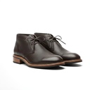 Rugged Grain Leather Chukka Boots