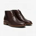 Minimal Smooth Leather Chukka Boots