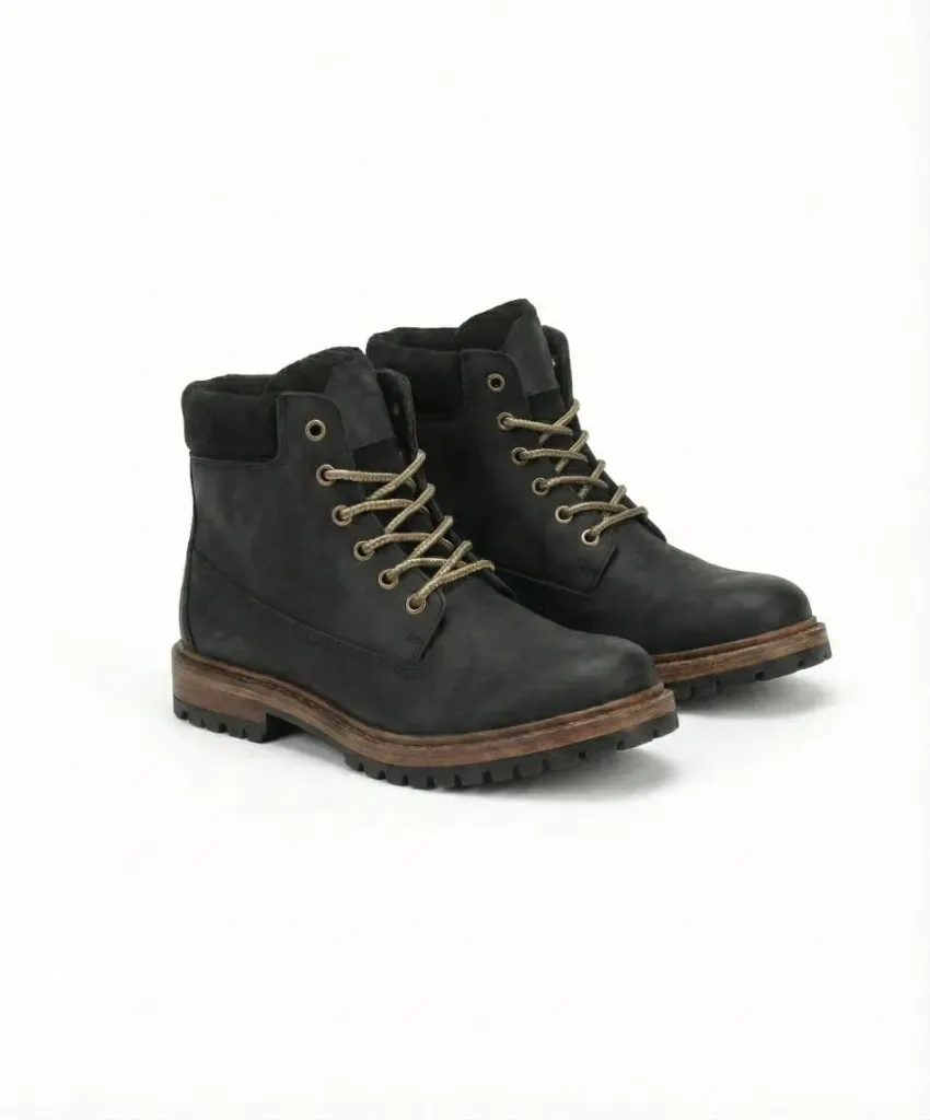 Shadow Black Biker Boots — Rugged Craft, Road-Ready Confidence (US 6 / EU 38 / UK 5)