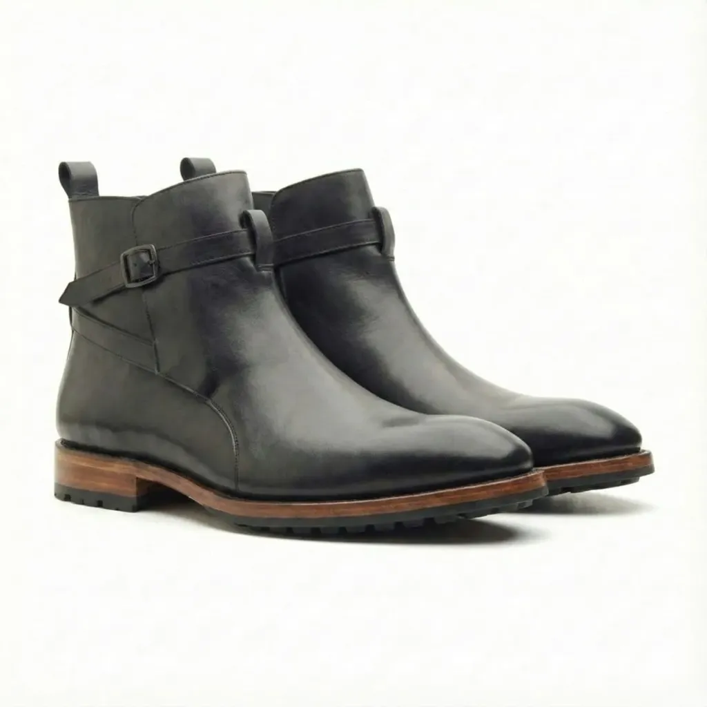 Midnight Black Jodhpur Boots — Sleek. Refined. Effortlessly Bold. (US 6 / EU 38 / UK 5)