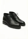 Black Atlas Chukka Boots Handcrafted Pebble-Grain Leather