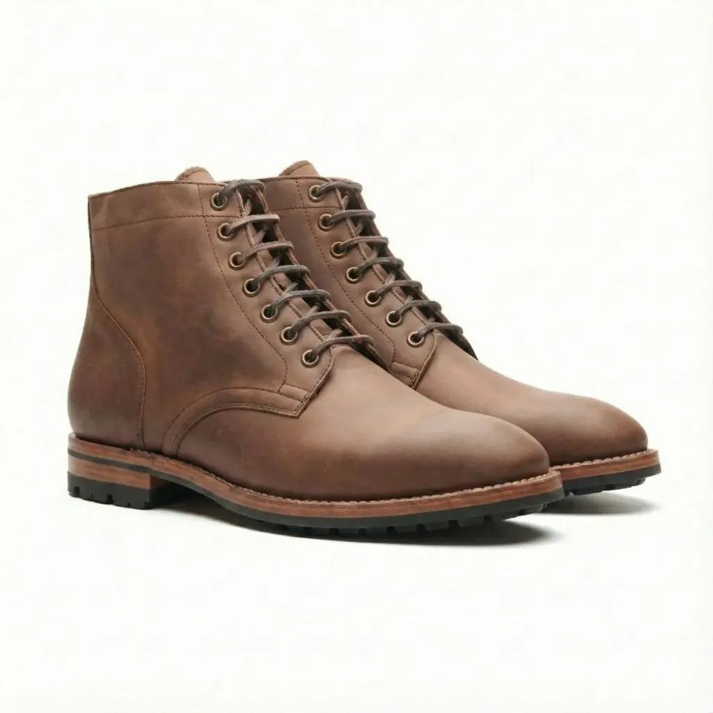 Saddle Ridge Lace-Up Boots — Full-Grain Leather (US 6 / EU 38 / UK 5)